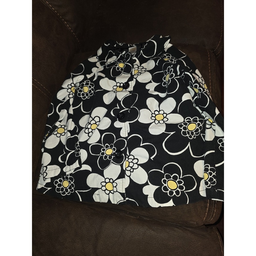 Gymboree bee chic floral jacket size 7 8 coat